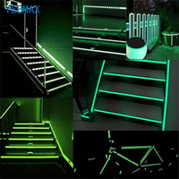 YEEMAX Paquete de 2 Vinilos Adhesivos Fotoluminiscentes Brillantes de PVC PET que Brillan en la Oscuridad de 2 a 10 Horas, Súper Brillantes, para Advertencia de Seguridad Automotriz
