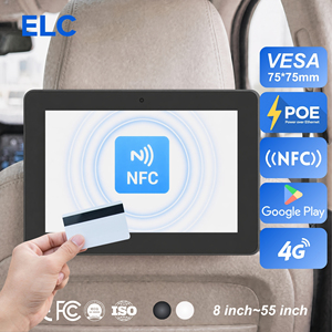 Pantalla Digital <span class=keywords><strong>de</strong></span> 10.1 Pulgadas para Reposacabezas <span class=keywords><strong>de</strong></span> Taxi con POE para Pagos con Tarjeta <span class=keywords><strong>de</strong></span> <span class=keywords><strong>Crédito</strong></span> NFC SoftPOS, Reproductor <span class=keywords><strong>de</strong></span> Publicidad Android con Ranura 4G LTE Opcional - Product Image 1