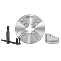 Mandrin de tour manuel auto-centrant à 3 mors en acier de précision SANOU K11-160, 190 mm, avec une précision de 0,05 mm pour tour d'établi