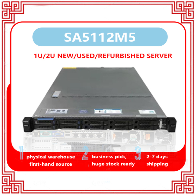 SA5112M5 Dual Gold Server NVMe 1U Rackmount U.2 Drie Bays 5212M5