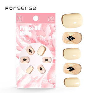 Venta al por mayor de <span class=keywords><strong>uñas</strong></span> postizas de color rosa cuadradas cortas Etiqueta de color rojo privado <span class=keywords><strong>uñas</strong></span> artificiales personalizadas elegante diseñador Prensa <span class=keywords><strong>en</strong></span> <span class=keywords><strong>uñas</strong></span> de lujo - Product Image 4