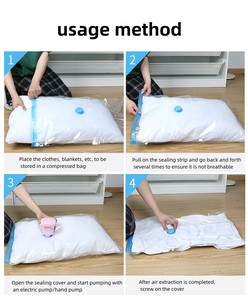 Oem Tùy Chỉnh Lớn Nhựa Hình Chữ Nhật Lưu Trữ Túi Cho Bộ Đồ Giường Chăn Quần Áo Tiết Kiệm Không Gian Phẳng Chân Không Nén Lưu Trữ - Product Image 6