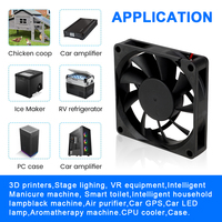 Mini ventilateur en plastique silencieux 5v 12v 70mm 7015 Dc ventilateur de refroidissement pour châssis d'ordinateur portable