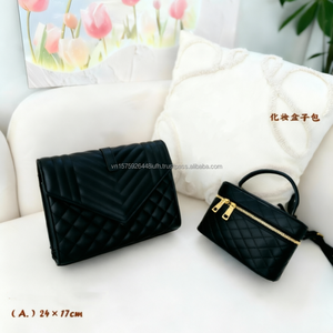 Bolsos de Mensajero de Cuero para Mujer al por Mayor, Bolsos de Hombro de Lujo, Bolso Laurent de Alta Calidad con 2 Piezas - Product Image 1