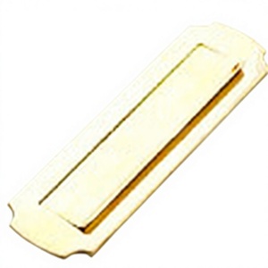 Letrero de Latón Pulido Marca OMG, Modelo OMG-60, 258mm X 79mm, Diseño Minimalista, Resistente al Agua, para Puerta de Entrada - Product Image 4
