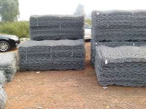 Kích thước bình thường gabion hộp đá giữ lại tường 2m x 1m x 1m gabion biển tường 2.7mm * 3.4mm * 80*100mm - Product Image 5