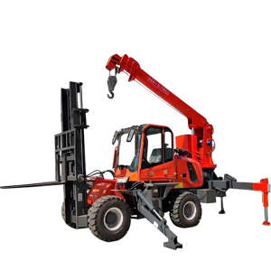 מנוף זנב למלגזה ניידת של היצרן, עמיד 360 °   זרוע מתקפלת מפלדה איכותית 720/30/40/50 טון, סיבובית ואמינה - Product Image 1