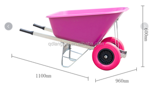 Carretilla de Estilo Europeo con Asa Reforzada WB9600 200L, Carretilla Grande para Herramientas de Construcción, Popular - Product Image 2