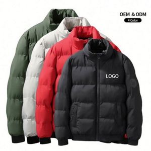 Veste d'hiver épaisse et chaude surdimensionnée pour homme, avec logo personnalisé, veste matelassée pour homme, manteau en duvet pour homme - Product Image 6