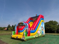 Toboggan gonflable d'aventure pour enfants en PVC, thème Mario Bros, personnalisable pour fêtes en extérieur
