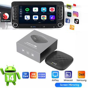 Wifi6 Carlinkit Tbox S1B Qualcomm 64Gb 128Gb ระบบ Android 14 6-in-1 Mirrorlink Casting ไร้สาย Youtub Carplay Android Auto - Product Image 1