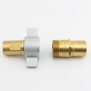 1/2 ''Gewinde Flügel mutter Messing Hydraulische Schnell kupplung 21Mpa NPT Gewinde verbunden Kupplung für Kippa hänger - Product Image 6