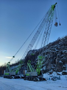 Nhà máy giá rẻ giá zcc100h zcc1100h 100 tấn 110ton cần cẩu thủy lực cần cẩu bánh xích với giá cả cạnh tranh - Product Image 2