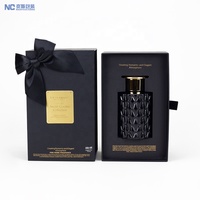 Boîte d'emballage en carton noir personnalisée pour cosmétiques, bougies, diffuseurs de parfum pour la maison, boîtes en papier pour parfums
