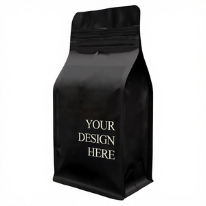 Bolsas de Café con Válvula y Cierre, Personalizadas con Logotipo, de Aluminio Mate Negro, para Empacar Granos de Café, Reciclables, de Grado Alimenticio, con Refuerzo Lateral - Product Image 3