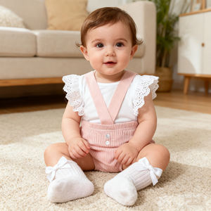 夏の幼児女の子ショーツかわいいパンツ赤ちゃん女の子服カスタムコットンベビーパンツ新生児ベビー服卸売 - Product Image 1