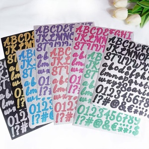 Wholesale Glitter <strong>Letters</strong> <strong>Stickers</strong> Self Adhesive Vinyl <strong>Letter</strong> Alphabet Number <strong>Stickers</strong> Mailbox Numbers Label Decals For Notebook - Product Image 1