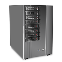 Boîtier de serveur NAS à 8 baies avec planche arrière SATA, échange à chaud, compatible avec les cartes mères MicroATX et Mini ITX, châssis de serveur de bureau