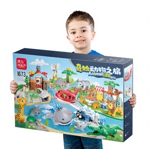 FEELO Nuovo Set di Costruzioni Ocean Zoo da 187 Pezzi, Vendita Diretta dalla Fabbrica, Puzzle Educativo per Bambini, Meravigliosi Giocattoli Animali - Product Image 1
