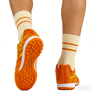 SAIFEINU 2026 <span class=keywords><strong>Scarpe</strong></span> da Calcio Uomo Primavera Estate, in Microfibra Arancione, Suola Antiscivolo RB, <span class=keywords><strong>Scarpe</strong></span> da Allenamento TF per Terreni Sintetici, Vendita all'Ingrosso - Product Image 2