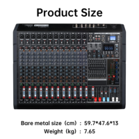 Console de mixage audio professionnelle TF14 à 14 canaux, double DSP 99, égaliseur 7 bandes, pour enregistrement en studio, vente en gros d'usine