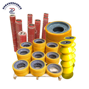 Kunden spezifische industrielle PU-Antriebs rollen welle Polyurethan beschichtete Urethan-Abdeck schienen rollen Gummi-Nachlauf walze - Product Image 3