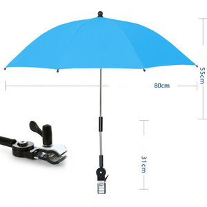 Parapluie pratique <span class=keywords><strong>avec</strong></span> clip pour poussette, parapluie mignon pour enfants pour la pluie et la protection solaire, parapluie utilisé pour la poussette - Product Image 6