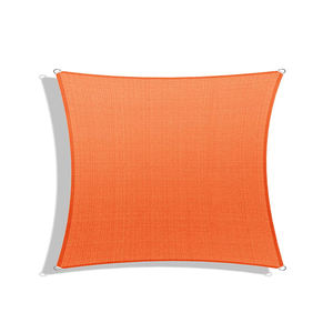 Voile d'ombrage <span class=keywords><strong>pour</strong></span> jardin, patio, <span class=keywords><strong>balcon</strong></span>, extérieur, en HDPE, 5x5M, voiles et filets pare-soleil, couleur orange - Product Image 2