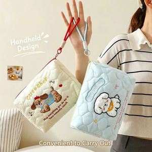 กระเป๋าใส่เครื่องสำอางแบบพกพาสำหรับผู้หญิง ลายสัตว์น่ารัก แฟชั่น ไนลอน ขนาดใหญ่ จุของได้เยอะ มีซิปปิด - Product Image 4