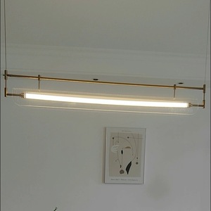 Minimalist Linear Chandelier Led Light Long Strip Pendant For Dining Room Bar Island Counter Home Lighting Fixture - Product Image 2