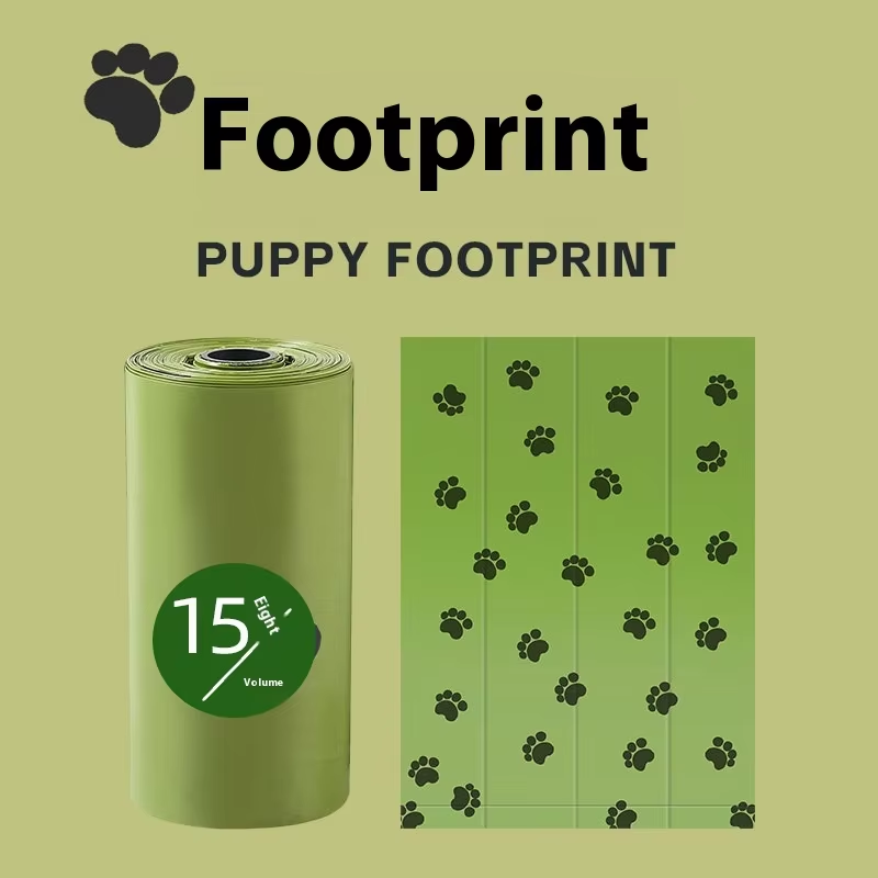 Green with footprints