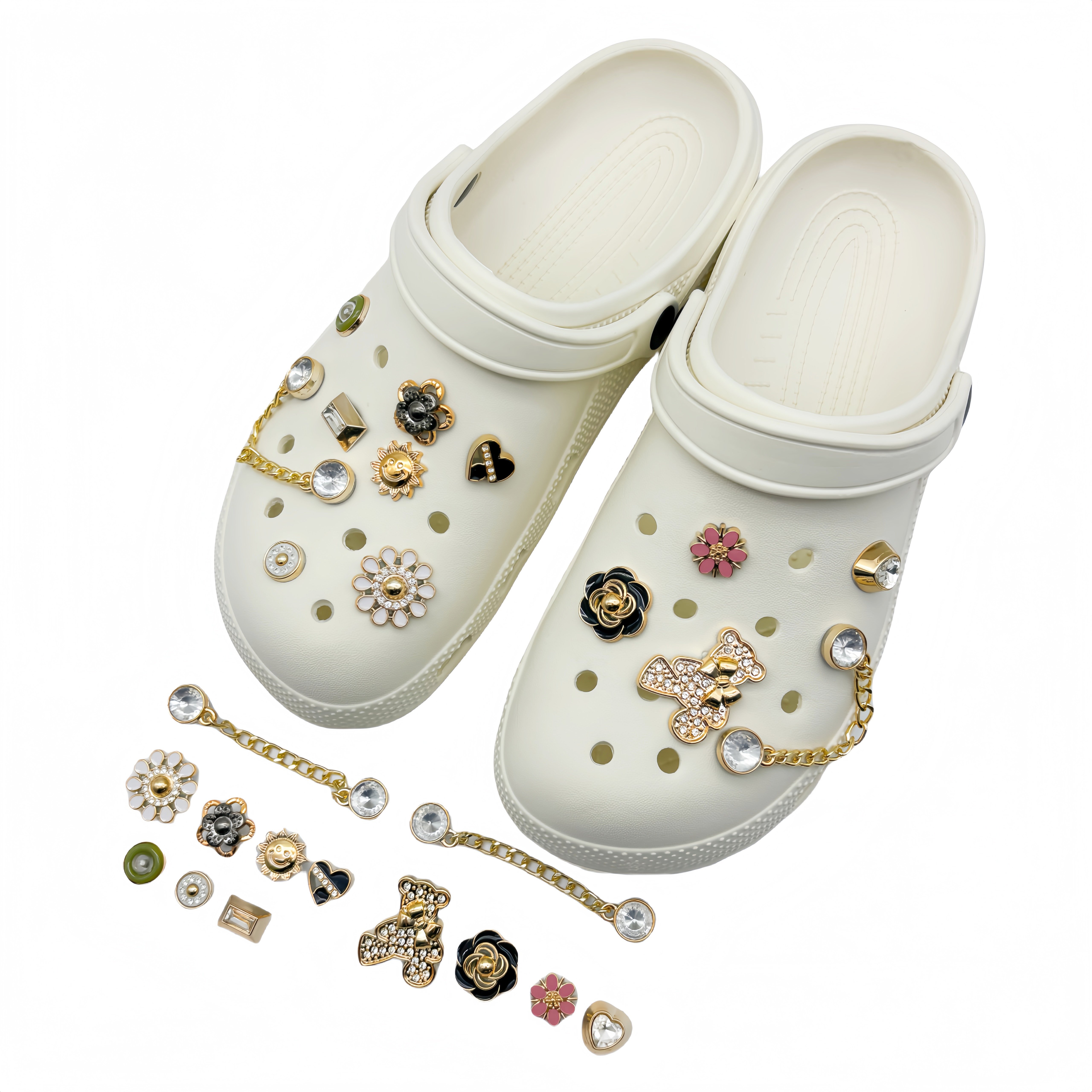Custom Crocs Chanel Crocs Shoes Crocs With Designer Croc Jewelry