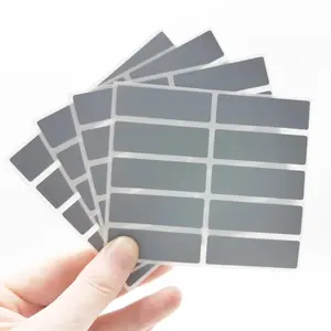 Scratch off Card Scratch off Stickers Bulk Family Games Wedding Planning Surprise Sticker Tags 15*48mm Grey Rectangle