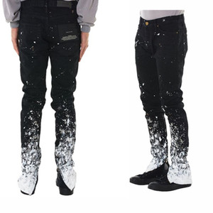 OEM Hombres Black Selvedge Denim Painters Jeans - Product Image 1
