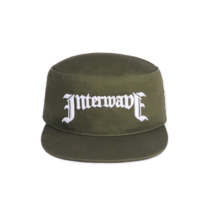 Casquette de baseball vintage rétro ronde à 2 panneaux verte pour adultes, en coton, avec sangle en cuir, style pillbox, à dessus plat, pour hommes, vente en gros - Product Image 2