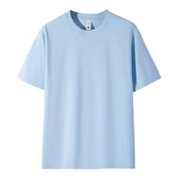 Kaos Oblong Logo Kustom Unisex Katun Berkualitas Tinggi Katun Combed Lengan Pendek Longgar Lembut Bernapas