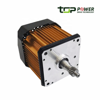 Moteur BLDC Toppower 500W TP-120 de forme carrée, 48V, étanche IP54, à aimant permanent, à commutation sans balais, certifié CCC/CE, pour panneau