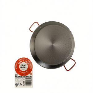 Poêle à paella valencienne argentée de 32 cm, collection - Product Image 2