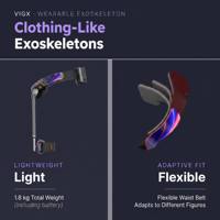 AA EXO TECH Exosquelette motorisé compact et durable à double usage pour la course sur sentier, la randonnée décontractée et les applications médicales