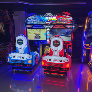 Simulador de Conducción Metálico Comercial 'Speed <span class=keywords><strong>Crossing</strong></span>' para Centros de Juego y Parques de Diversiones, Juego de Carreras Operado con Monedas - Product Image 1