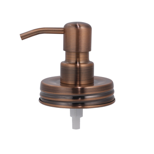 Accessoires en gros : Pompe distributeur de <span class=keywords><strong>savon</strong></span> liquide en cuivre et acier inoxydable pour bocal Mason, pour désinfectant pour les mains et lotion - Product Image 1