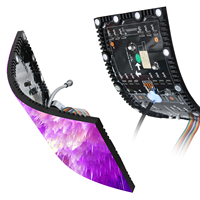 Écran LED flexible pour extérieur P4, nouveau projet de sapin de Noël 2022, module flexible P4, écran LED Nationstar incurvé