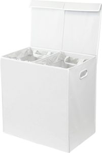 120L <b>Double</b> Laundry Basket with 2 Removable Bags 2 Section Laundry <b>Bin</b> with Handles for Bathroom - Product Image 3