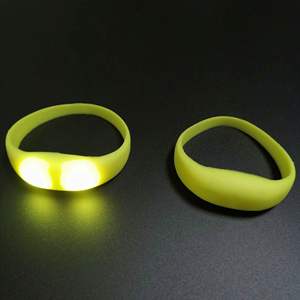 Pulsera Luminosa LED de Silicona con Control por Voz, Lámpara de Mano de 8 Colores, Regalo, Activación por Botón, para Conciertos - Product Image 2