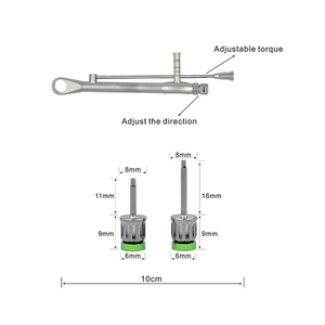 Ensemble <span class=keywords><strong>complet</strong></span> <span class=keywords><strong>d</strong></span>'instruments de chirurgie buccale avec clé dynamométrique et 16 tournevis interchangeables pour implants, pour travaux prothétiques universels - Product Image 4