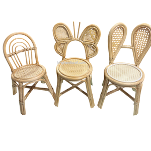 Silla Infantil de Mimbre Hecha a Mano en Oferta, para Eventos Infantiles, Fiestas de Cumpleaños, Muebles de Mimbre Natural Duraderos - Product Image 5