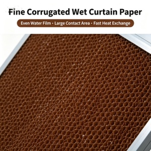 Cortina Húmeda <span class=keywords><strong>de</strong></span> Aluminio Duradera, Panel <span class=keywords><strong>de</strong></span> Papel Corrugado para Enfriamiento, Ventilación y Humidificación en Talleres Industriales - Product Image 2