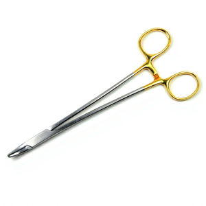 Pince à aiguilles manuelle Heaney en acier inoxydable ODM-25-146F 8,25 pouces (21 cm) avec embouts CVD pour suture et pénétration, sécurité MOL - Product Image 1