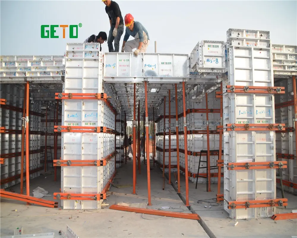 Excellent GETO Aluminum Slab Formwork Concrete Column Formwork Panel For Construction Formwork System