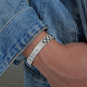 Bracelet de Franc-Maçonnerie en Acier Inoxydable 10mm, Bijou pour Homme, Cadeau, Design Géométrique Croix - Product Image 3